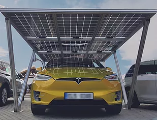 Fotovoltaické parkovací přístřešky